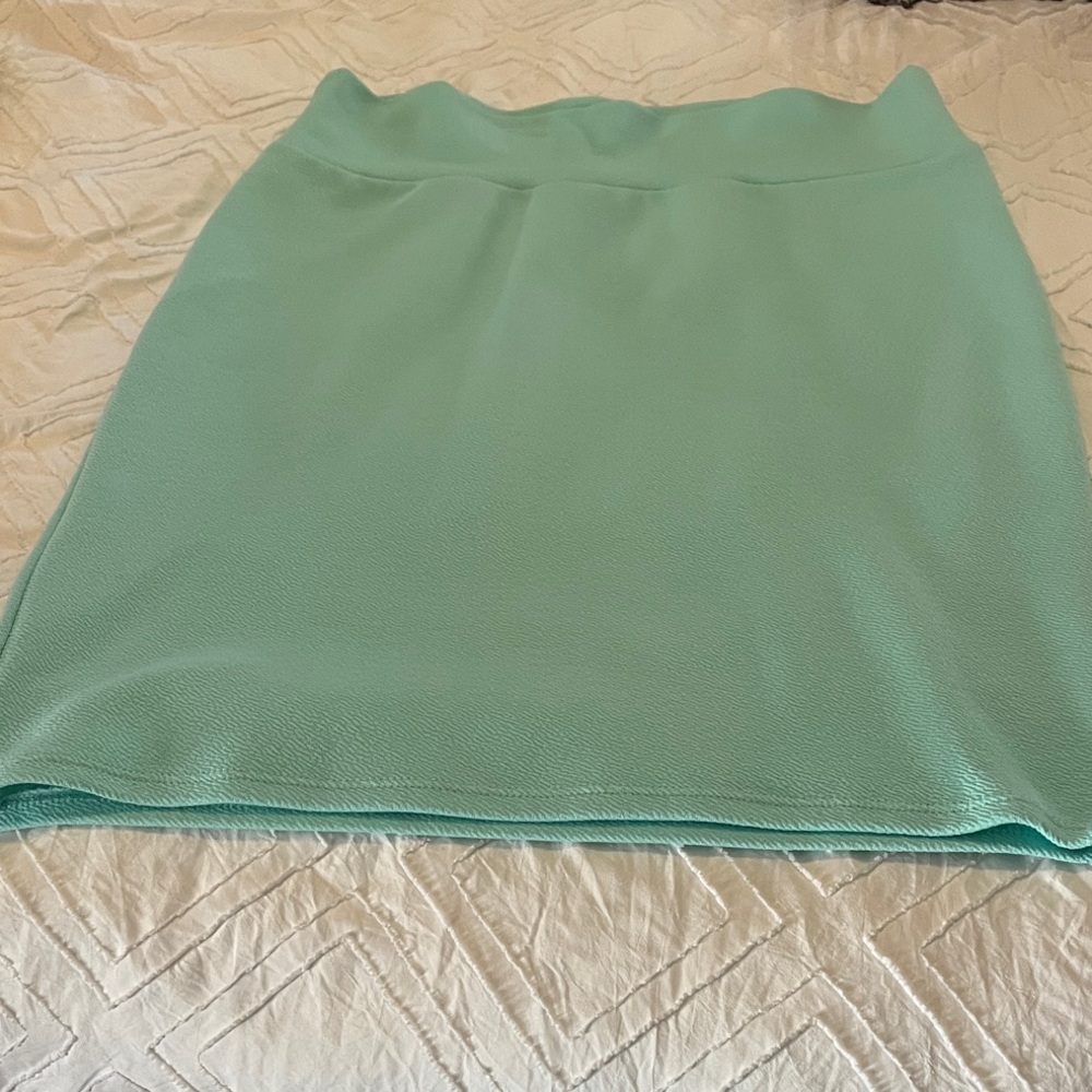 LuLaRoe Mint Green Pencil Skirt